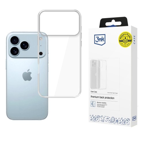 DĖKLAS 3MK CLEAR CASE 1,2MM APPLE IPHONE 17 PRO MAX DĖKLAS 3MK CLEAR CASE 1,2MM APPLE IPHONE 17 PRO MAX