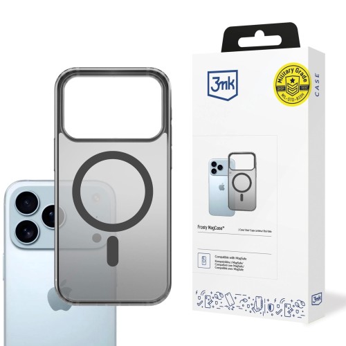 DĖKLAS 3MK FROSTY MAGCASE APPLE IPHONE 17 PRO JUODAS DĖKLAS 3MK FROSTY MAGCASE APPLE IPHONE 17 PRO JUODAS