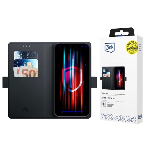 DĖKLAS 3MK WALLET CASE APPLE IPHONE 17 PRO MAX JUODAS DĖKLAS 3MK WALLET CASE APPLE IPHONE 17 PRO MAX JUODAS