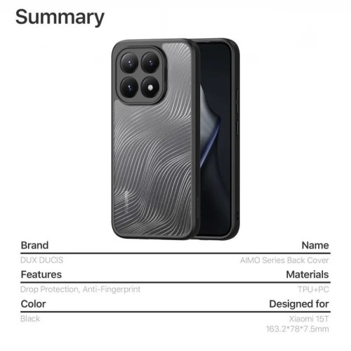 DĖKLAS DUX DUCIS AIMO XIAOMI 15T DĖKLAS DUX DUCIS AIMO XIAOMI 15T