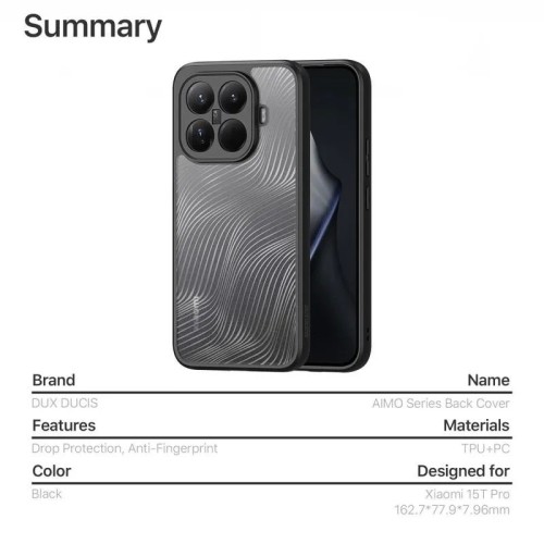 DĖKLAS DUX DUCIS AIMO XIAOMI 15T PRO