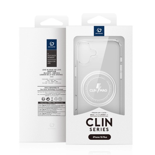 DĖKLAS DUX DUCIS CLIN MAGSAFE APPLE IPHONE 16 PLUS SKAIDRUS DĖKLAS DUX DUCIS CLIN MAGSAFE APPLE IPHONE 16 PLUS SKAIDRUS