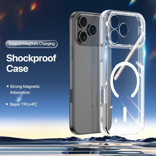 DĖKLAS DUX DUCIS CLIN MAGSAFE APPLE IPHONE 17 PRO SKAIDRUS