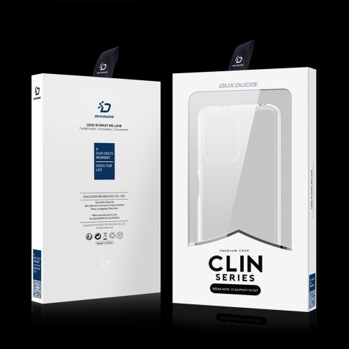 DĖKLAS DUX DUCIS CLIN XIAOMI REDMI NOTE 12 5G/POCO X5 5G SKAIDRUS