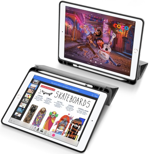 DĖKLAS DUX DUCIS DOMO APPLE IPAD 9.7 2018/IPAD 9.7 2017 PILKAS DĖKLAS DUX DUCIS DOMO APPLE IPAD 9.7 2018/IPAD 9.7 2017 PILKAS