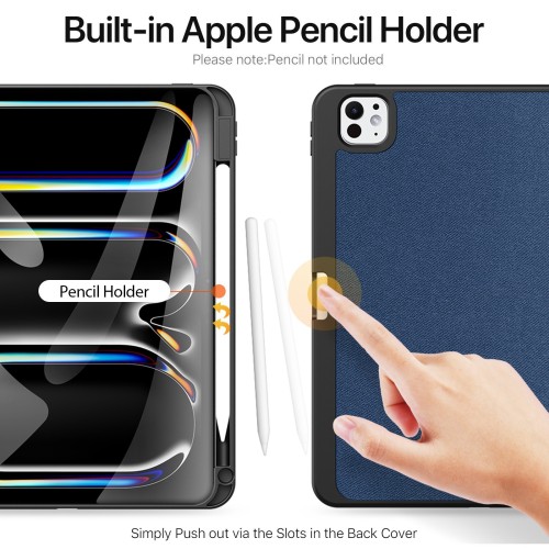 DĖKLAS DUX DUCIS DOMO APPLE IPAD PRO 11 2024/2025 JUODAS