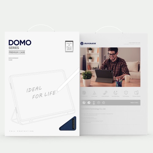 DĖKLAS DUX DUCIS DOMO APPLE IPAD PRO 11 2024/2025 JUODAS