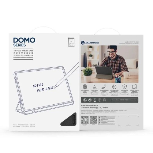 DĖKLAS DUX DUCIS DOMO SAMSUNG X110/X115 TAB A9 8.7/X130/X135 TAB A11 8.7 JUODAS