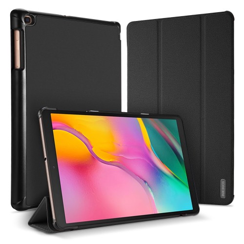 DĖKLAS DUX DUCIS DOMO SAMSUNG X400/X406 TAB S10 LITE/X520/X526 TAB S10 FE/X510/X516 TAB S9 FE JUODAS