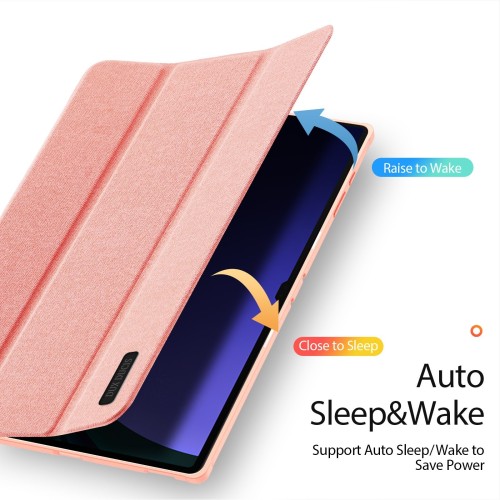 DĖKLAS DUX DUCIS DOMO SAMSUNG X920 TAB S10 ULTRA ROŽINIS