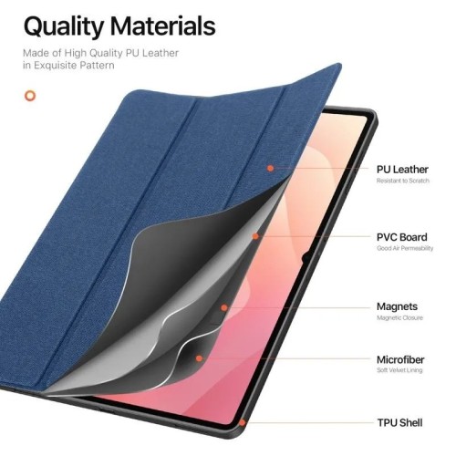 DĖKLAS DUX DUCIS DOMO SAMSUNG X930/X936 TAB S11 ULTRA TAMSIAI MĖLYNAS