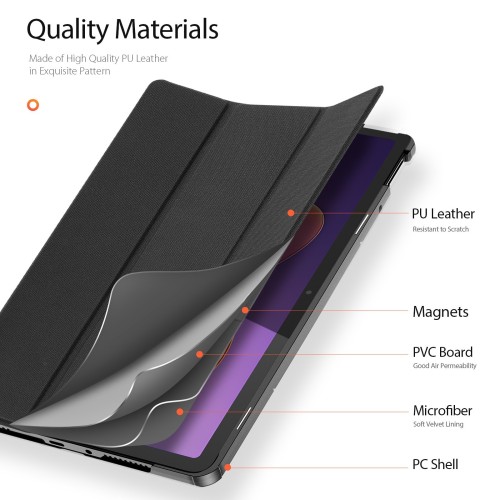 DĖKLAS DUX DUCIS DOMO XIAOMI REDMI PAD 2 11.0 JUODAS