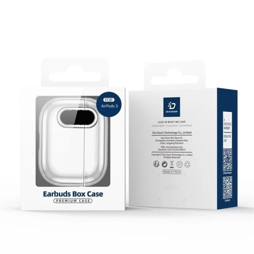 DĖKLAS DUX DUCIS PECL APPLE AIRPODS 4 PILKAS DĖKLAS DUX DUCIS PECL APPLE AIRPODS 4 PILKAS