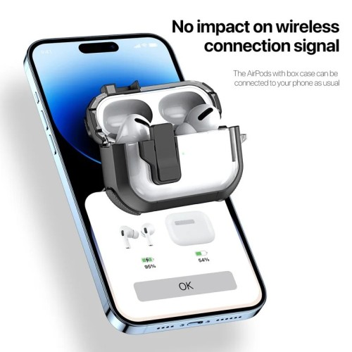 DĖKLAS DUX DUCIS PECN APPLE AIRPODS 4 BALTAS DĖKLAS DUX DUCIS PECN APPLE AIRPODS 4 BALTAS