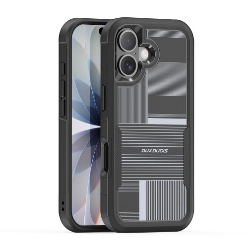DĖKLAS DUX DUCIS SHLD APPLE IPHONE 17 JUODAS (UMBRA PATTERN)