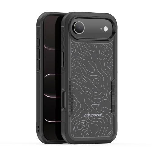 DĖKLAS DUX DUCIS SHLD APPLE IPHONE AIR JUODAS (CONTOUR PATTERN)