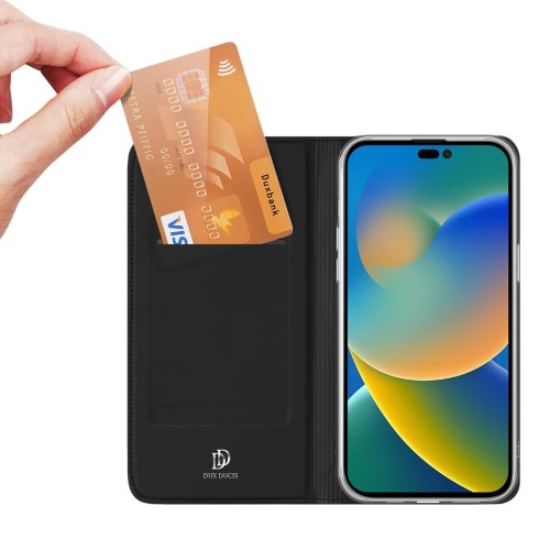 DĖKLAS DUX DUCIS SKIN PRO APPLE IPHONE 14 JUODAS