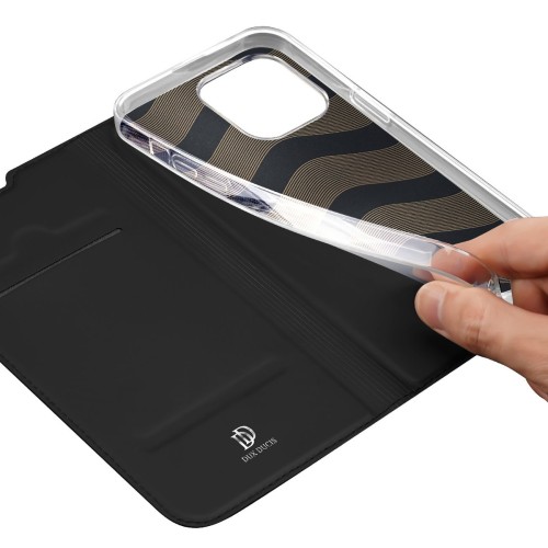 DĖKLAS DUX DUCIS SKIN PRO APPLE IPHONE 15 PLUS JUODAS
