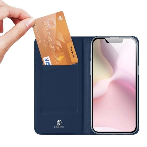 DĖKLAS DUX DUCIS SKIN PRO APPLE IPHONE 16E TAMSIAI MĖLYNAS