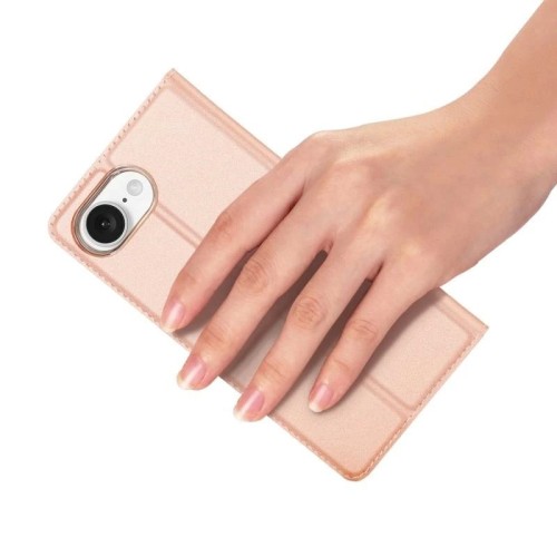 DĖKLAS DUX DUCIS SKIN PRO APPLE IPHONE 16E/17E ROŽINIO AUKSO