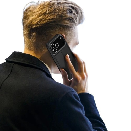 DĖKLAS DUX DUCIS SKIN PRO APPLE IPHONE 17 PRO JUODAS