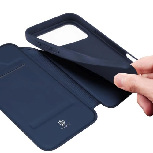 DĖKLAS DUX DUCIS SKIN PRO APPLE IPHONE 17 PRO MAX TAMSIAI MĖLYNAS