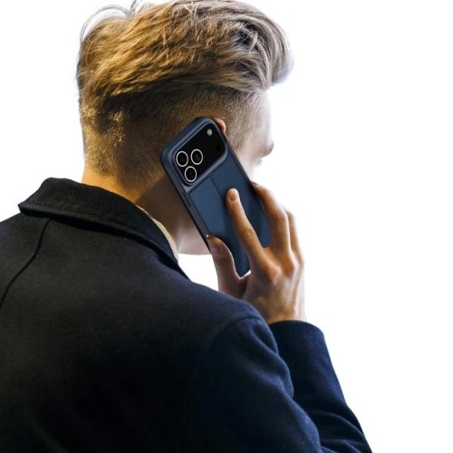 DĖKLAS DUX DUCIS SKIN PRO APPLE IPHONE 17 PRO MAX TAMSIAI MĖLYNAS
