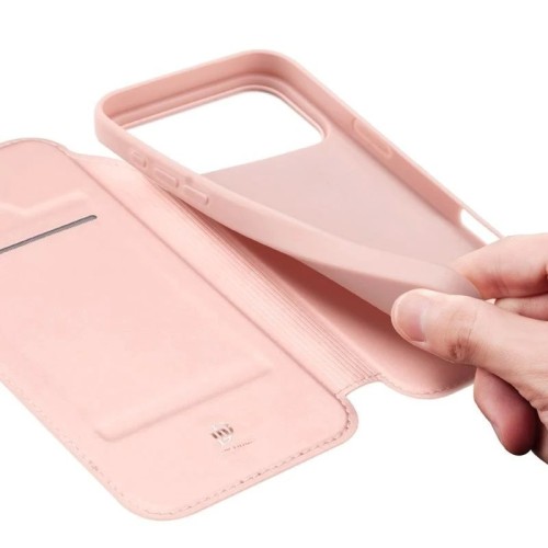 DĖKLAS DUX DUCIS SKIN PRO APPLE IPHONE 17 PRO ROŽINIO AUKSO DĖKLAS DUX DUCIS SKIN PRO APPLE IPHONE 17 PRO ROŽINIO AUKSO