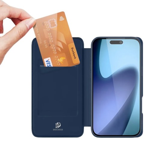 DĖKLAS DUX DUCIS SKIN PRO APPLE IPHONE 17 TAMSIAI MĖLYNAS