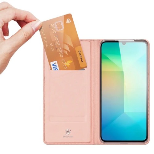DĖKLAS DUX DUCIS SKIN PRO SAMSUNG A266 A26 5G ROŽINIO AUKSO
