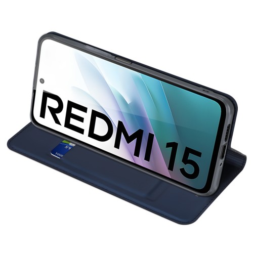 DĖKLAS DUX DUCIS SKIN PRO XIAOMI REDMI 15 4G/REDMI 15 5G TAMSIAI MĖLYNAS DĖKLAS DUX DUCIS SKIN PRO XIAOMI REDMI 15 4G/REDMI 15 5G TAMSIAI MĖLYNAS