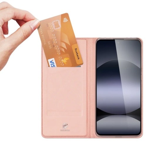 DĖKLAS DUX DUCIS SKIN PRO XIAOMI REDMI NOTE 14 4G ROŽINIO AUKSO