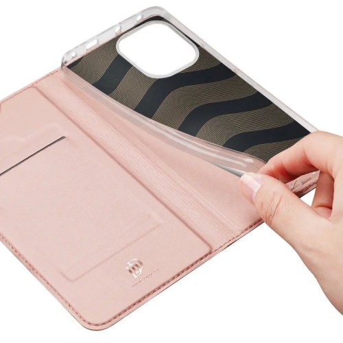 DĖKLAS DUX DUCIS SKIN PRO XIAOMI REDMI NOTE 14 5G ROŽINIO AUKSO