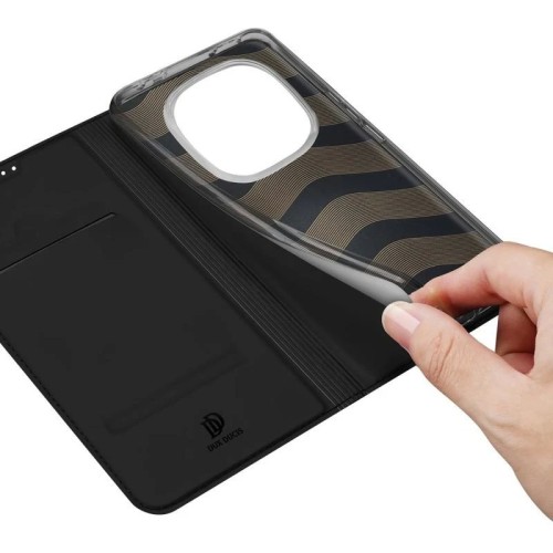 DĖKLAS DUX DUCIS SKIN PRO XIAOMI REDMI NOTE 14 PRO 5G/POCO X7 JUODAS