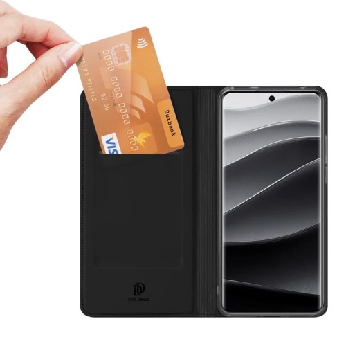DĖKLAS DUX DUCIS SKIN PRO XIAOMI REDMI NOTE 14 PRO PLUS 5G JUODAS