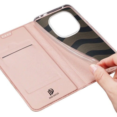 DĖKLAS DUX DUCIS SKIN PRO XIAOMI REDMI NOTE 14 PRO PLUS 5G ROŽINIO AUKSO