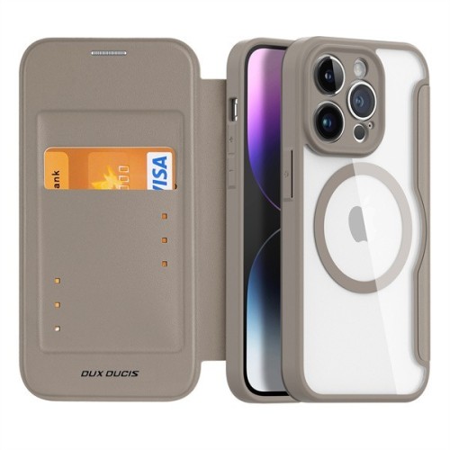 DĖKLAS DUX DUCIS SKIN X PRO APPLE IPHONE 14 PLUS RUDAS