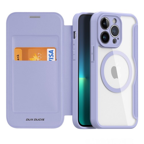 DĖKLAS DUX DUCIS SKIN X PRO APPLE IPHONE 15 PRO VIOLETINIS