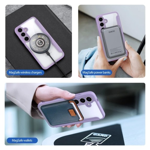 DĖKLAS DUX DUCIS SKIN X PRO SKIRTAS SAMSUNG S931 S25 VIOLETINIS