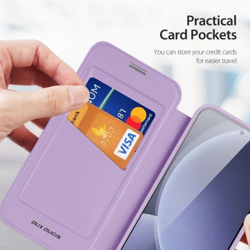 DĖKLAS DUX DUCIS SKIN X PRO SKIRTAS SAMSUNG S931 S25 VIOLETINIS