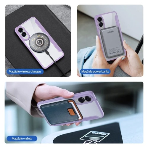 DĖKLAS DUX DUCIS SKIN X PRO SKIRTAS SAMSUNG S937 S25 EDGE VIOLETINIS