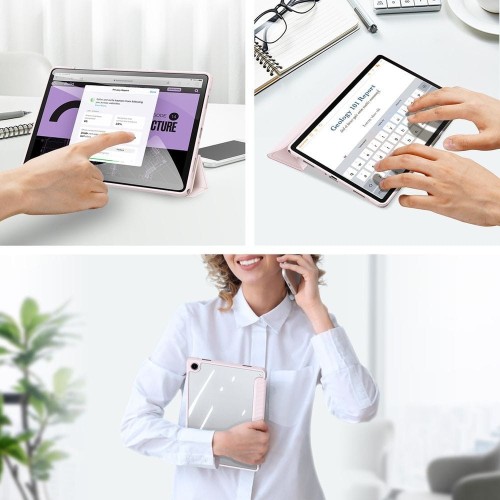 DĖKLAS DUX DUCIS TOBY SAMSUNG X210/X215/X216 TAB A9 PLUS 11.0 ROŽINIS