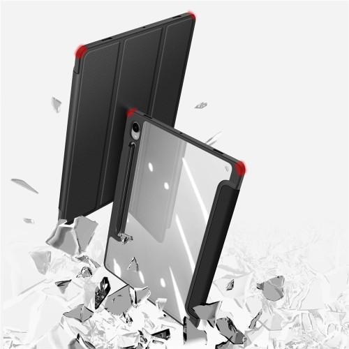 DĖKLAS DUX DUCIS TOBY SAMSUNG X520/X526 TAB S10 FE/X710/X716 TAB S9/X510/X516 TAB S9 FE JUODAS
