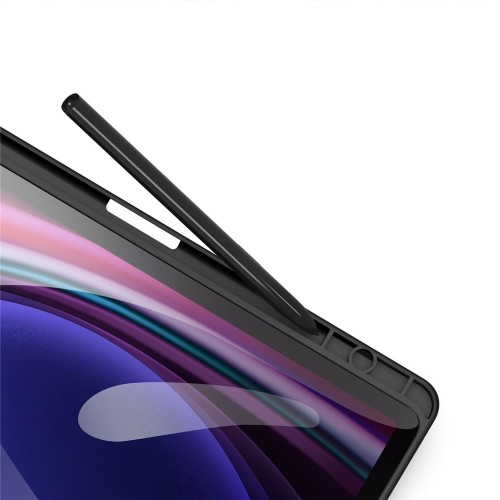 DĖKLAS DUX DUCIS TOBY SAMSUNG X520/X526 TAB S10 FE/X710/X716 TAB S9/X510/X516 TAB S9 FE JUODAS