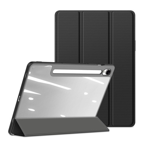 DĖKLAS DUX DUCIS TOBY SAMSUNG X520/X526 TAB S10 FE/X710/X716 TAB S9/X510/X516 TAB S9 FE JUODAS