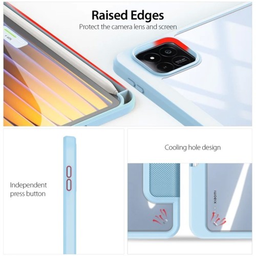 DĖKLAS DUX DUCIS TOBY XIAOMI PAD 8/7/7 PRO MĖLYNAS