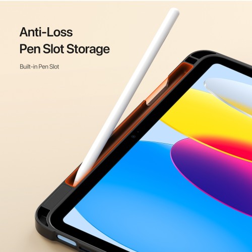 DĖKLAS DUX DUCIS VERS APPLE IPAD 10.9 2022/IPAD 11 2025 JUODAS