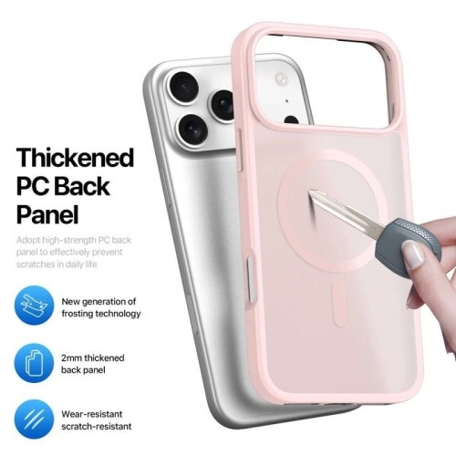DĖKLAS DUX DUCIS YIND APPLE IPHONE 17 PRO MAX ROŽINIS