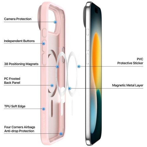 DĖKLAS DUX DUCIS YIND APPLE IPHONE AIR ROŽINIS DĖKLAS DUX DUCIS YIND APPLE IPHONE AIR ROŽINIS