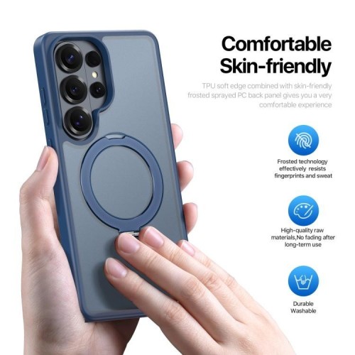 DĖKLAS DUX DUCIS YIND MAGNETIC STAND SAMSUNG S948 S26 ULTRA TAMSIAI MĖLYNAS DĖKLAS DUX DUCIS YIND MAGNETIC STAND SAMSUNG S948 S26 ULTRA TAMSIAI MĖLYNAS